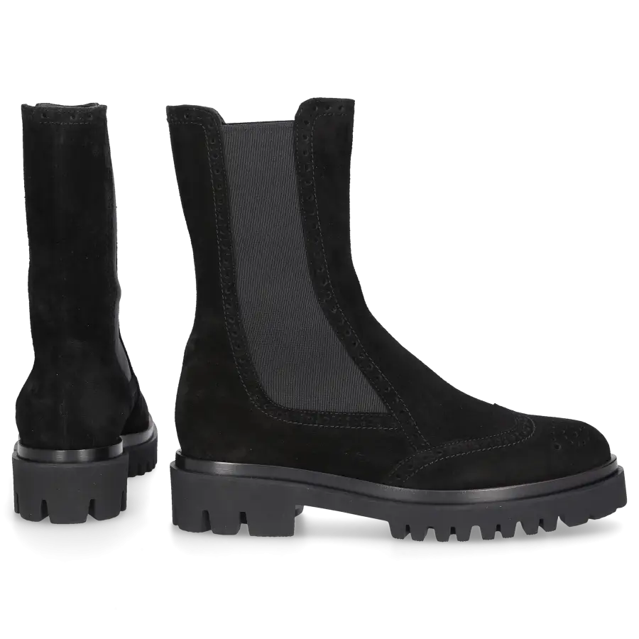 Truman's - Chelsea Boots 9299 Veloursleder - schwarz