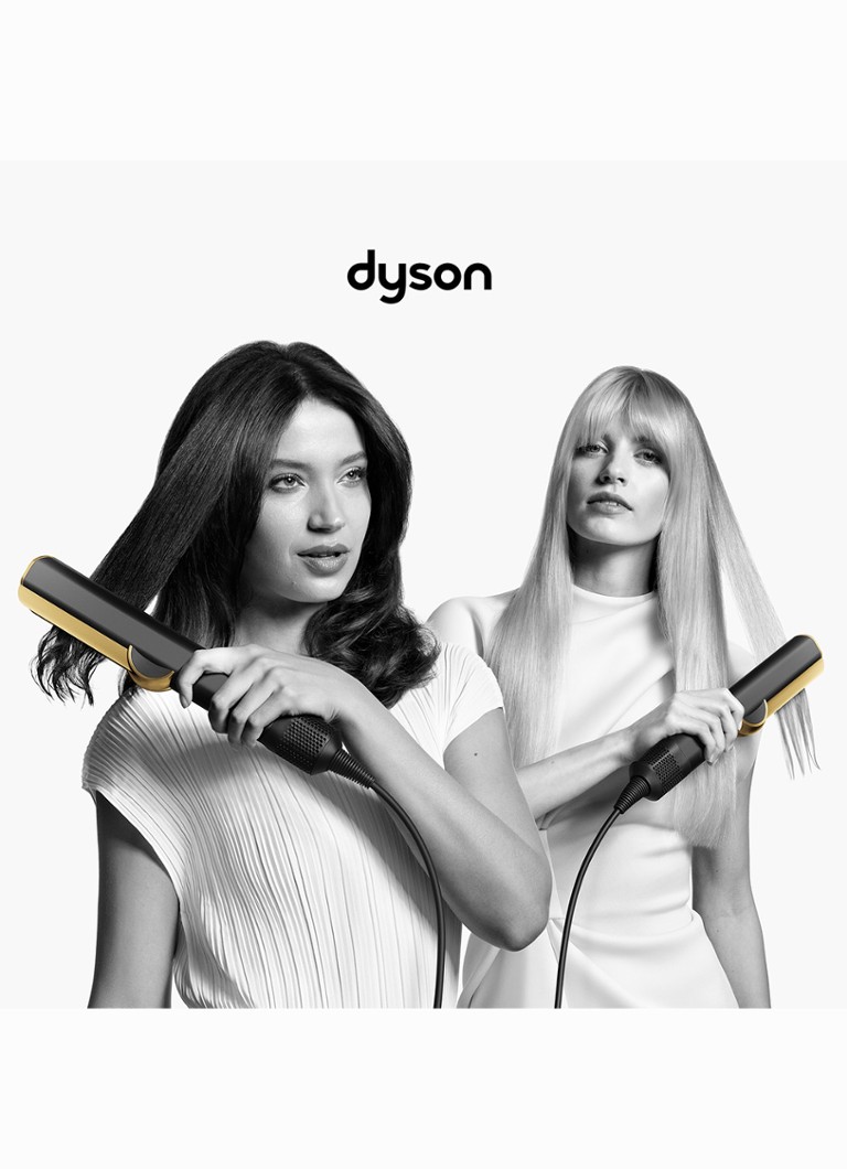 Placă de îndreptat părul Dyson Airstrait™ - Negru Onyx / Auriu