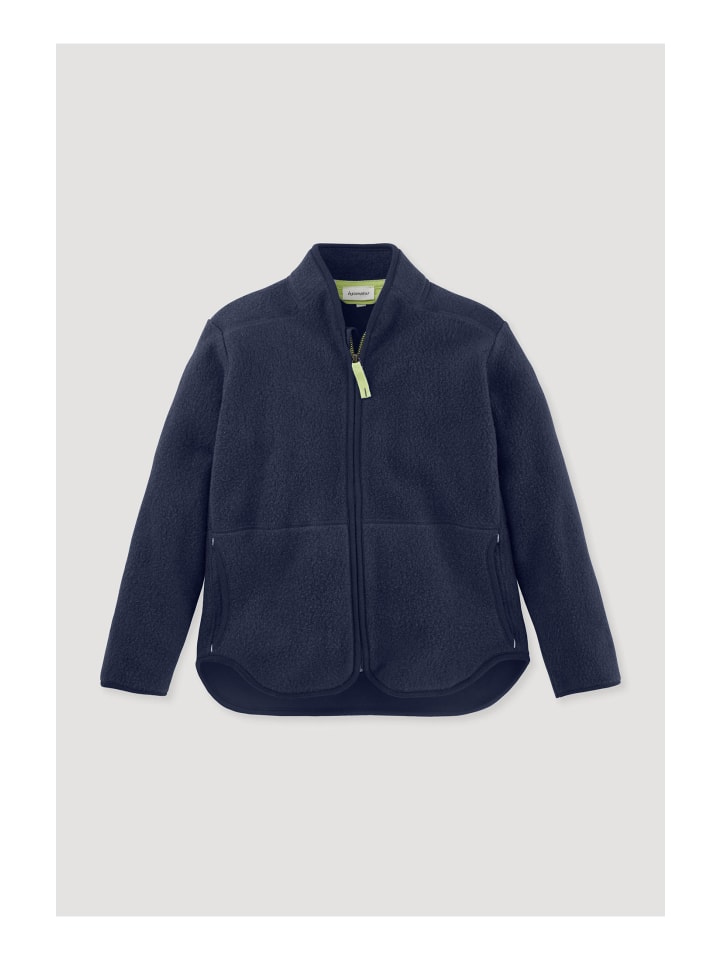 Hessnatur Fleece Jacke in dunkelblau günstig kaufen 158/164