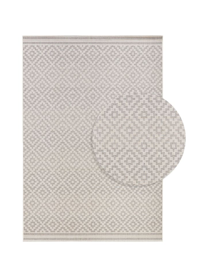 Teppich Boss In- & Outdoorteppich Raute Grau Creme günstig kaufen 160x230cm