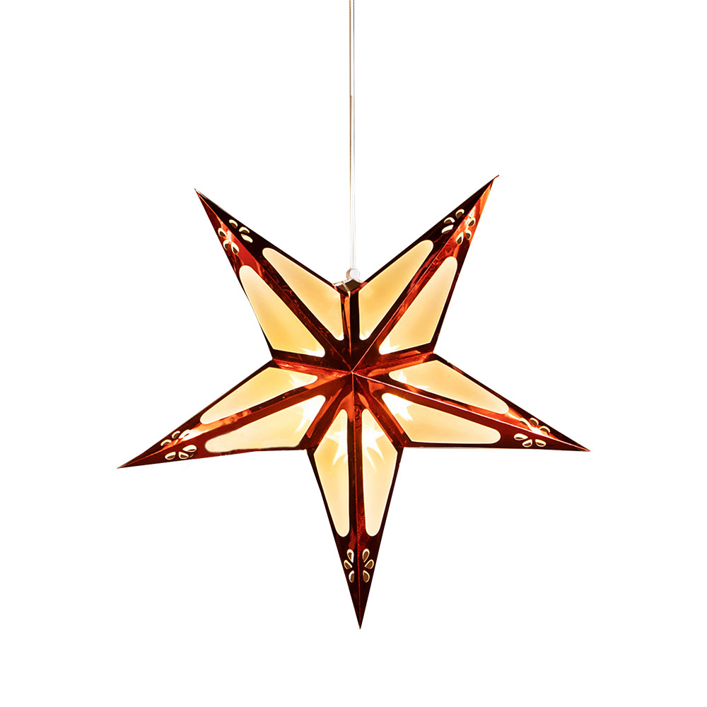 I-Glow LED-Papierstern - Rot