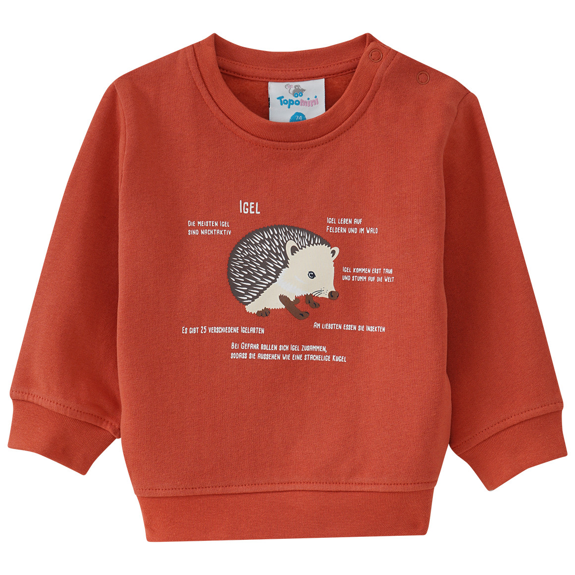 Baby Sweatshirt mit Igel-Motiv