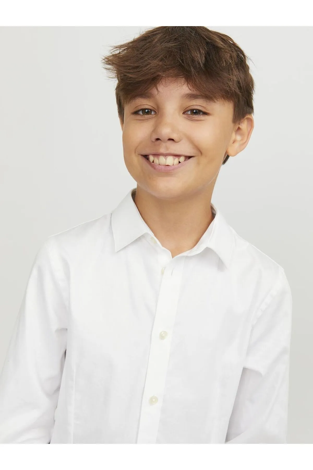 Jack & Jones Junior  Hemd - Weiß - Regular Fit