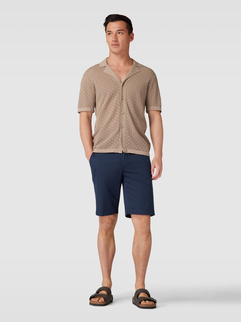 Bermudas mit französischen Eingrifftaschen Modell 'BOZEN' in marineblau