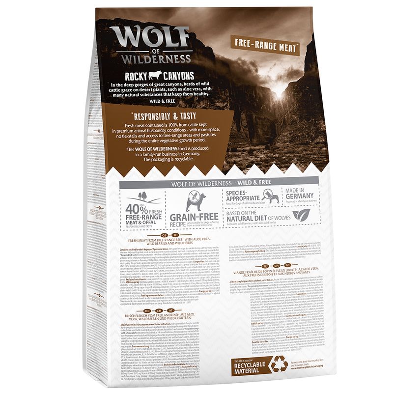 Wolf of Wilderness SENIOR 'Rocky Canyons' - Freiland-Rind