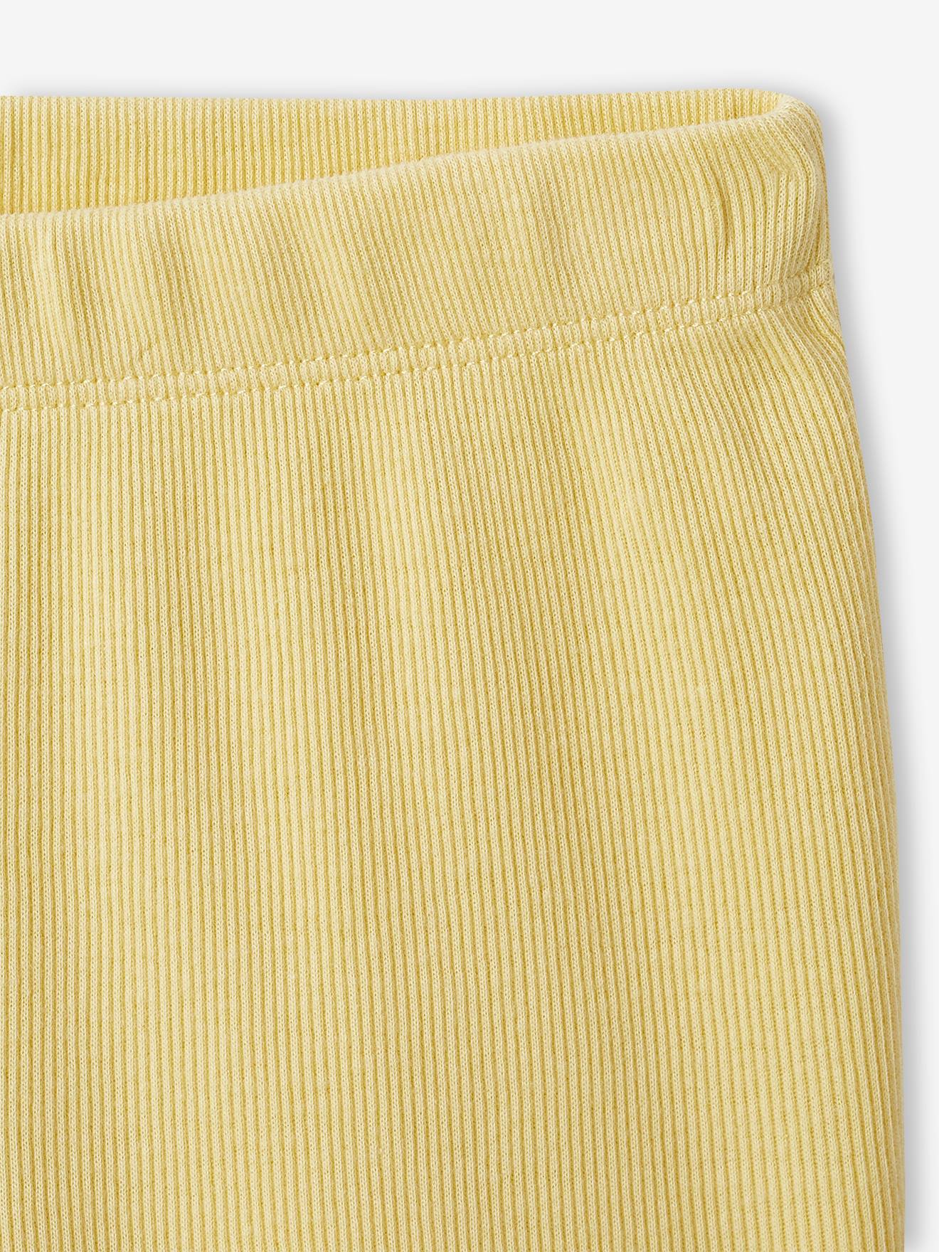 Vertbaudet 2er-Pack kurze Mädchen Schlafanzüge aus Rippjersey Oeko-Tex - wollweiß