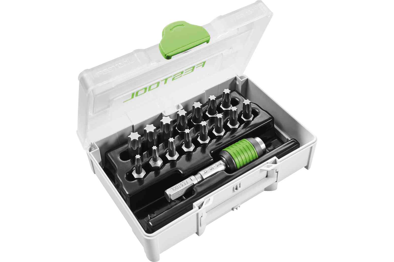 Festool priedai 205823 SYS3 XXS CE-TX BHS 60 16-delige bitų rinkinys SYS3 XXS systainer