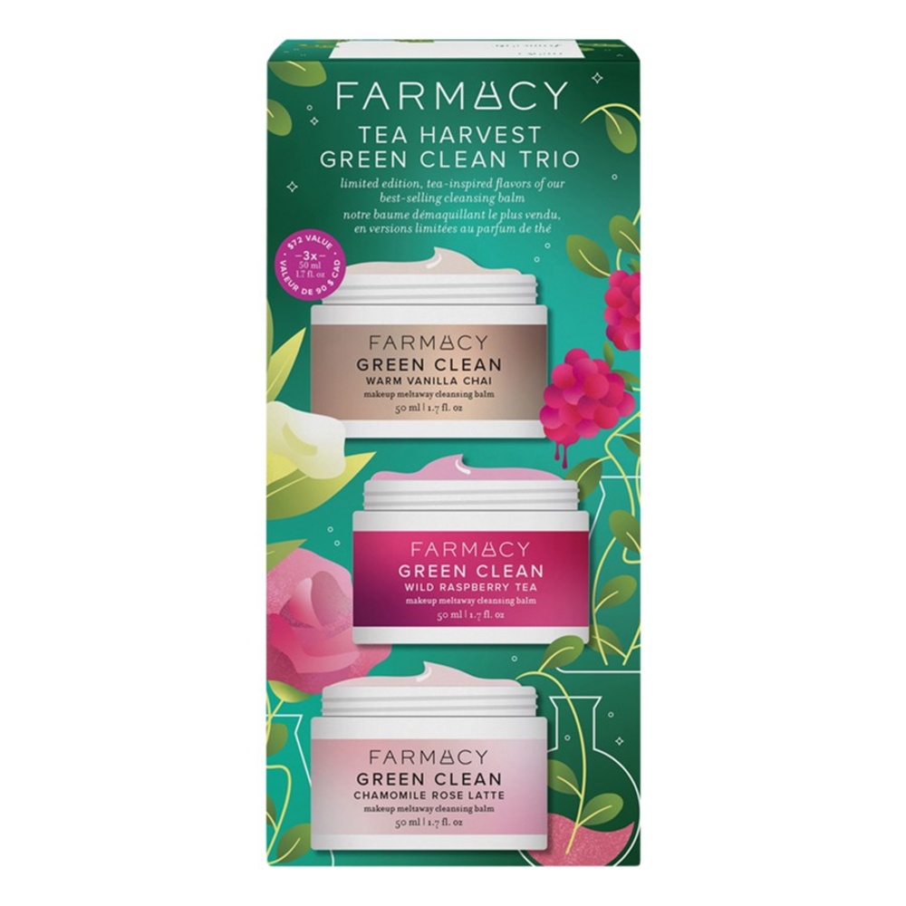 Farmacy Beauty Tea Harvest Green Clean Trio Soin visage
