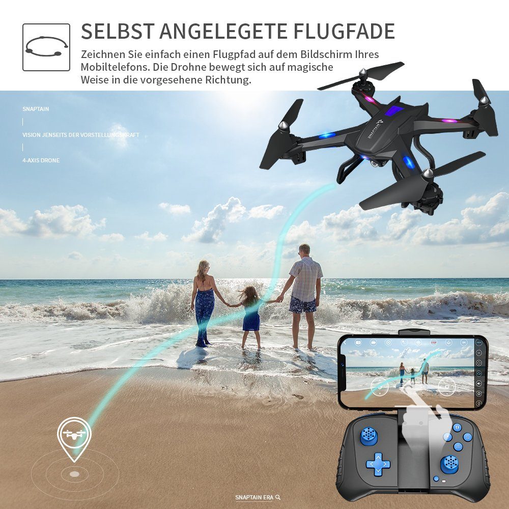 SNAPTAIN S5C Drohne (1080p, HD 1080P,WiFi RC Quadrocopter,RC Drohne für Anfänger)
