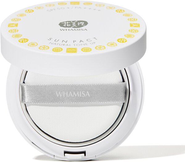 WHAMISA Organic Flowers Sun Pact Natural Tone Up Sonnencreme