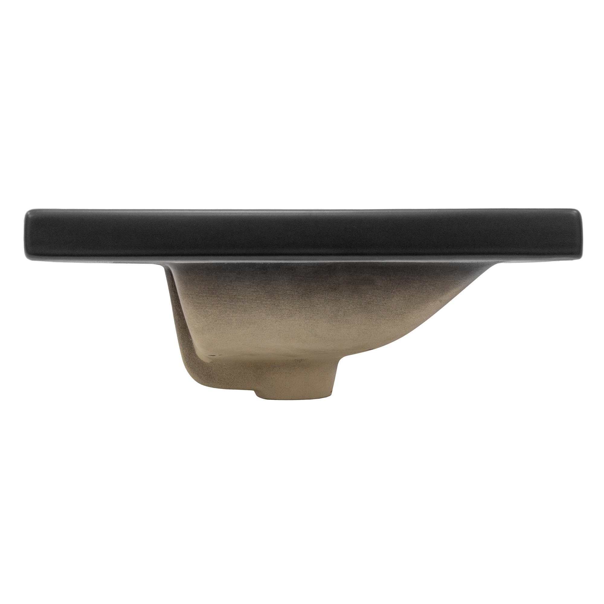 ML-DESIGN Waschbecken Waschbecken Rechteckig 53,5x46x16,5 cm Schwarz matt aus Keramik