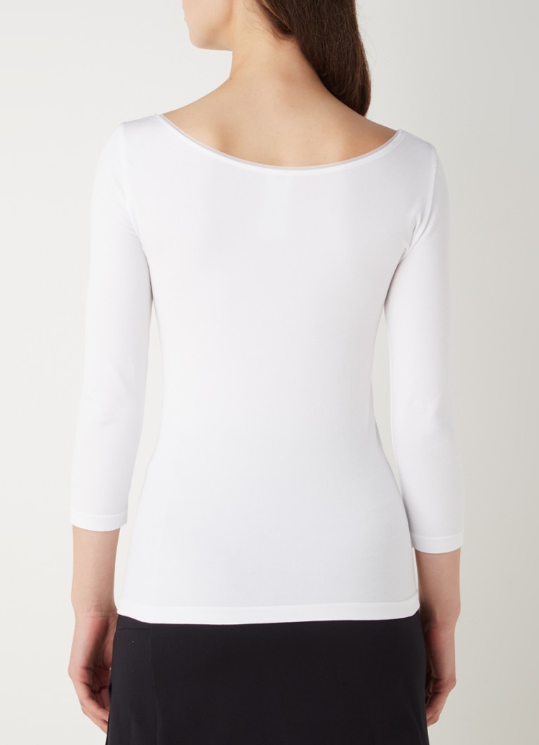 Cămașă Wolford Cordoba fără cusături, cu mâneci lungi 3/4.