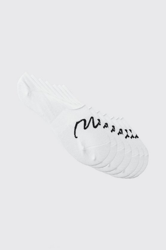 7er-Pack unsichtbare Man Signature Socken