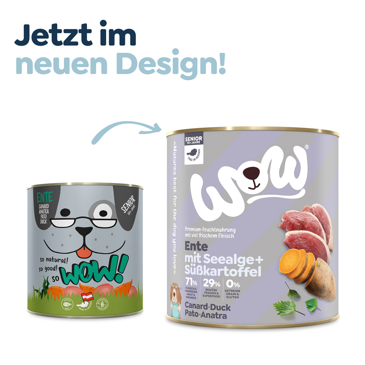 WOW Senior Ente mit Seealgen und Süßkartoffel kaufen bei ZooRoyal