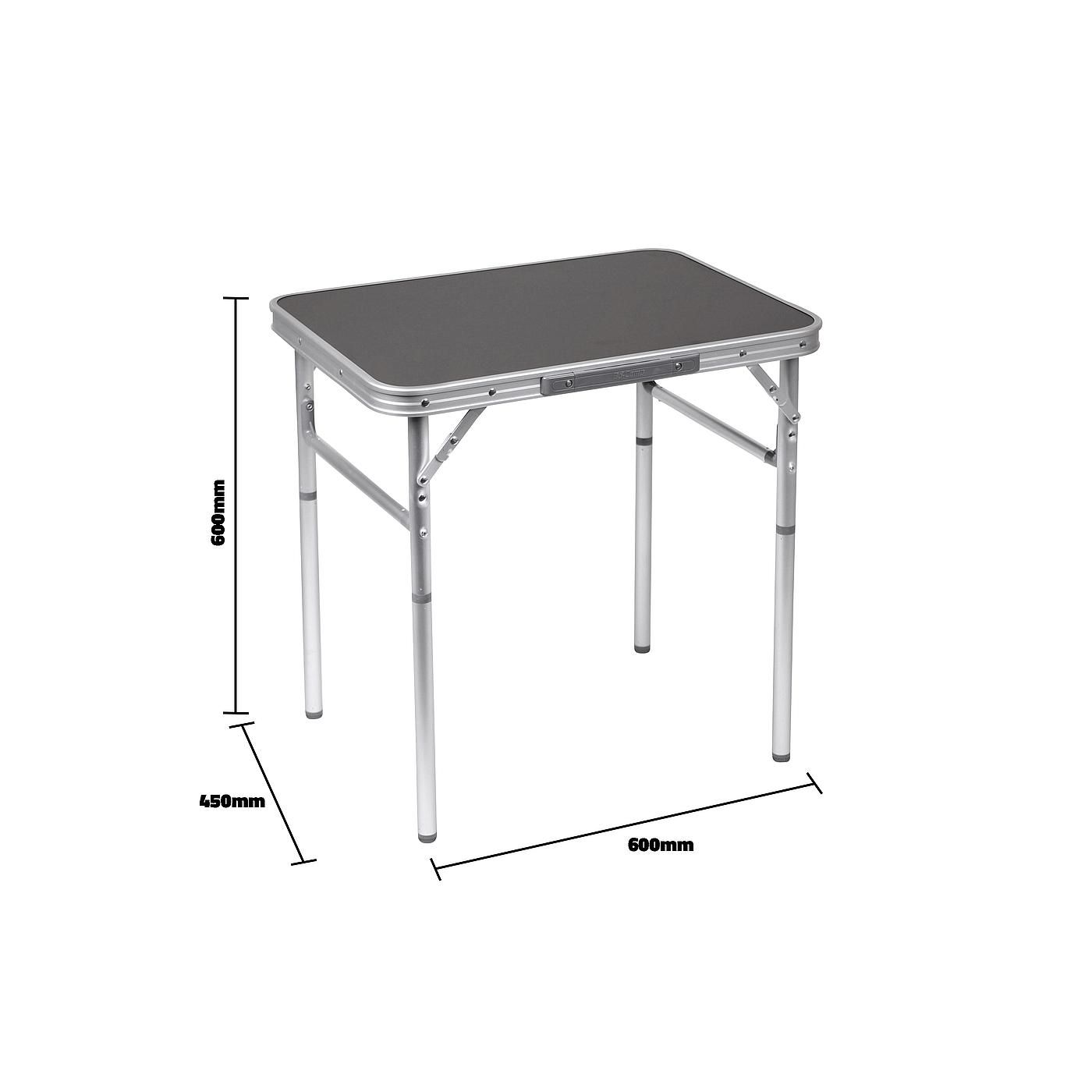 Bo-Camp Aluminium Grau 60 x 45 cm Tisch