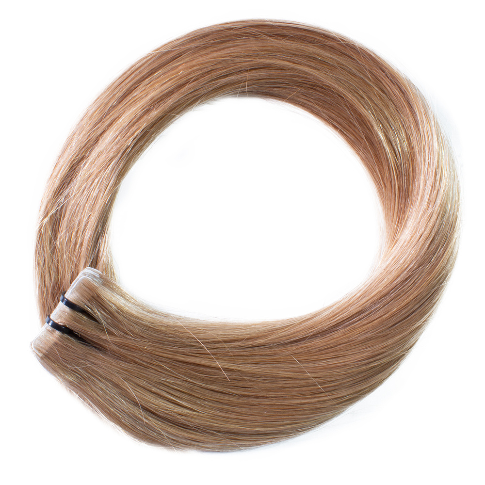 hair2heart Extensions adhesives Invisible Premium cheveux naturels #12 blond miel extensions