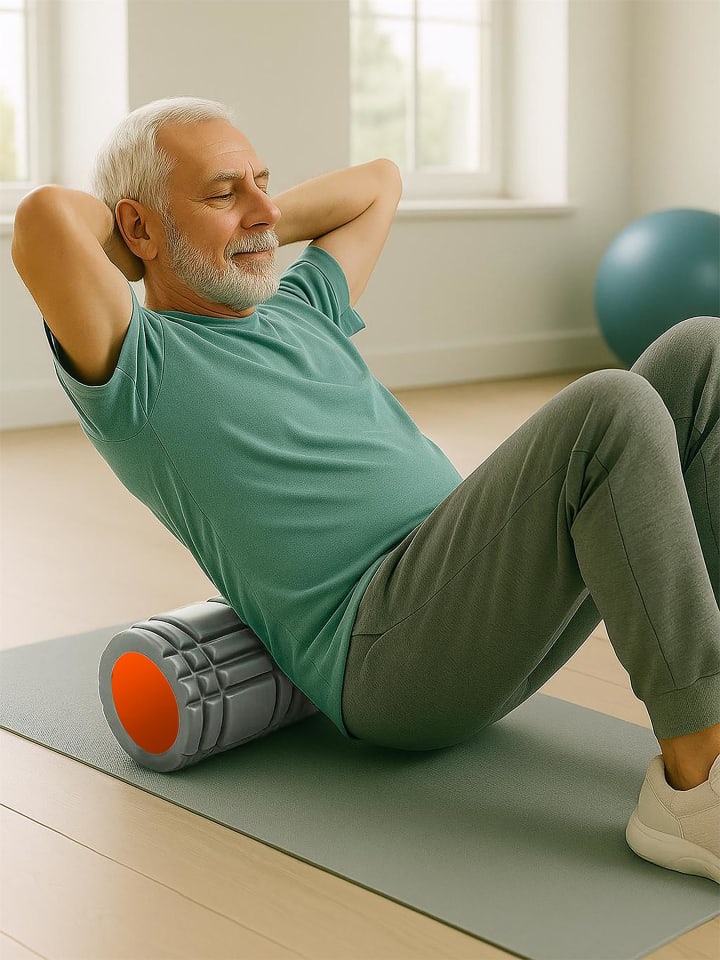 Normani Outdoor Sports 2 x Faszienrolle - Sportrolle Massageroller in Grau günstig kaufen onesize