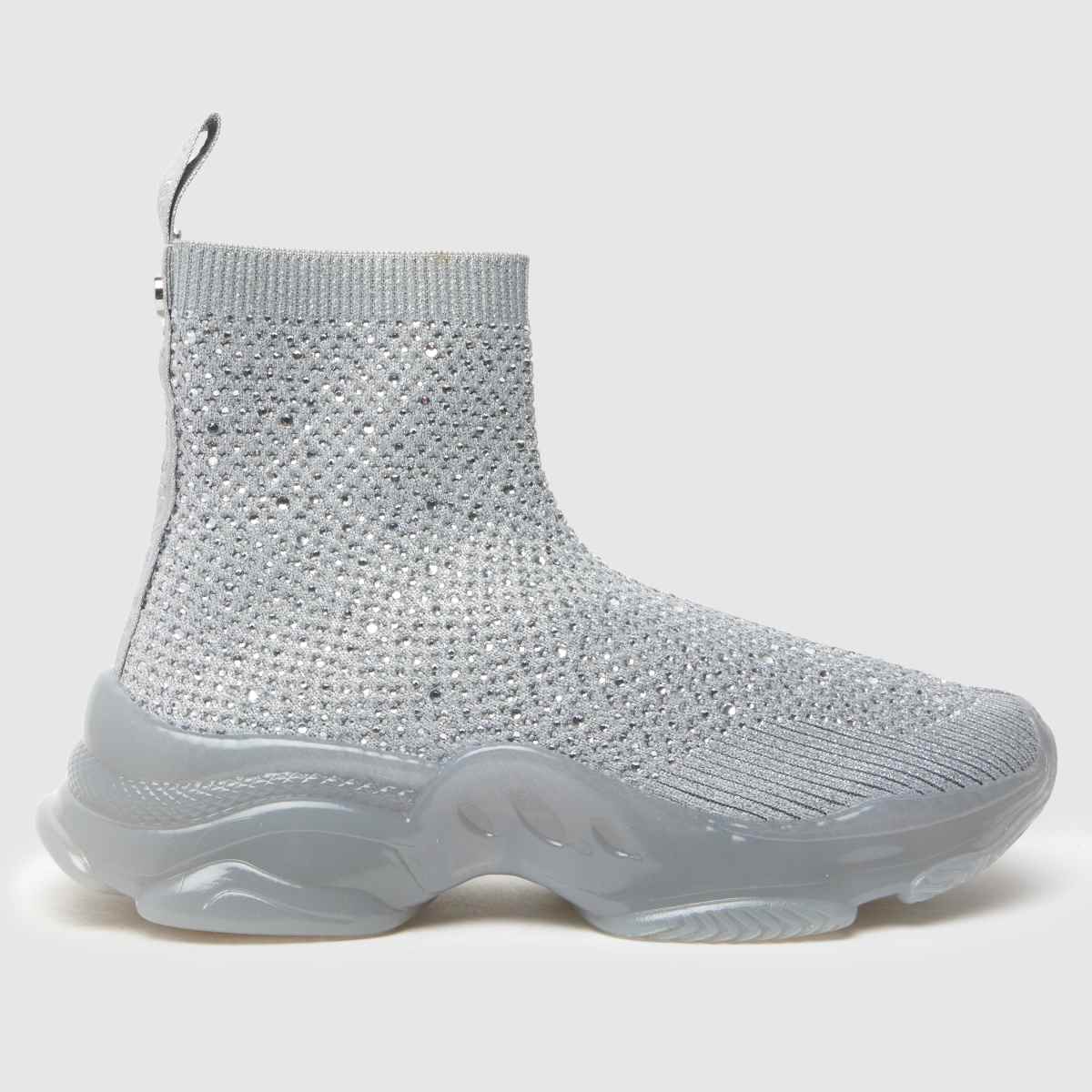 Stříbrné ponožkové tenisky Steve Madden Master R