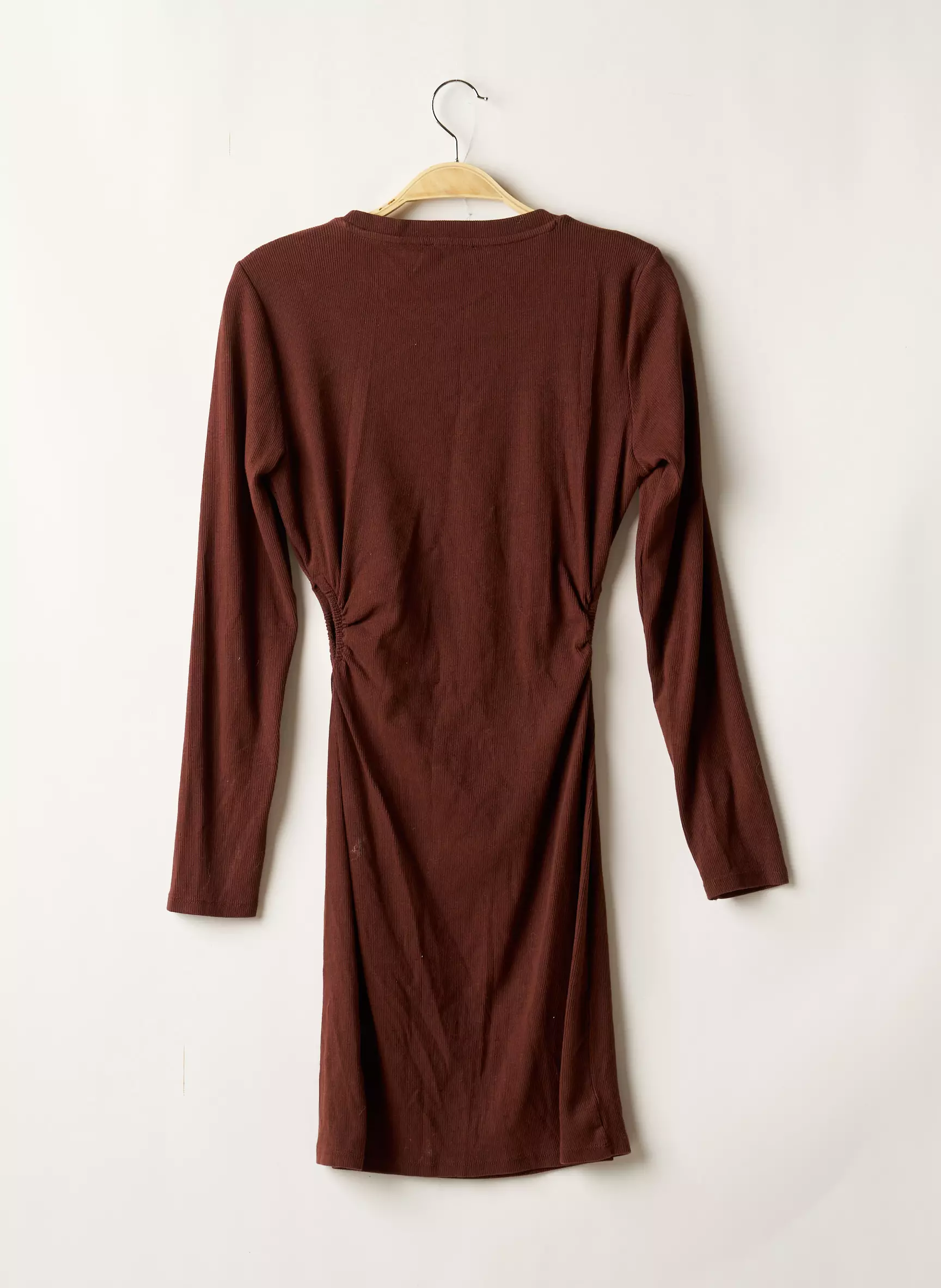 Zara Robes Mi Longues Femme couleur marron