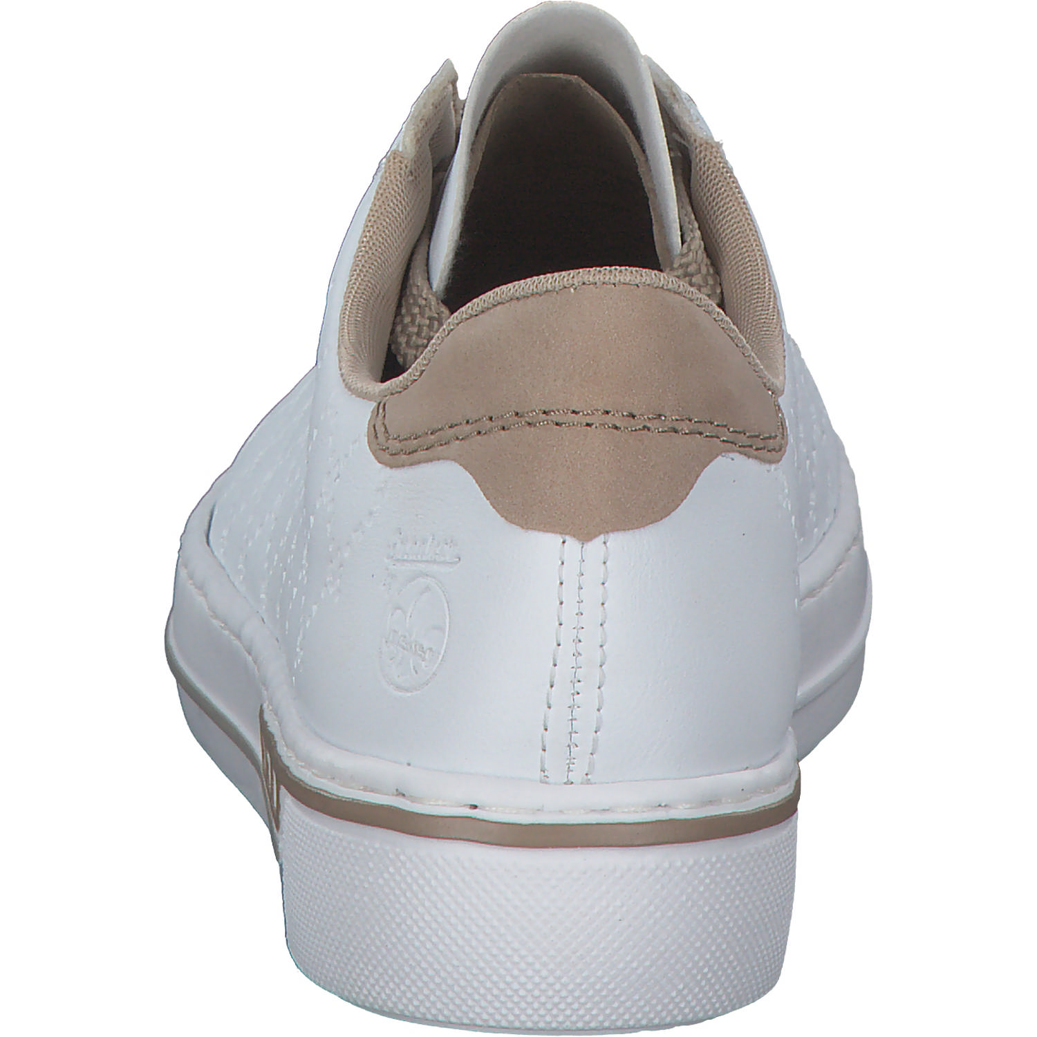 Rieker L88W2, Schnürschuhe, Damen, weiss/Rosa/Beige