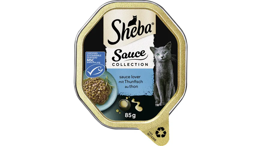 SHEBA® Schale Sauce Lover mit Thunfisch MSC 85g 85 g