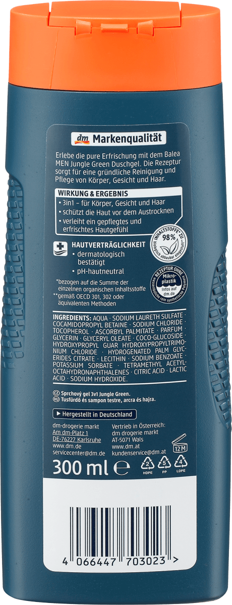 Duschgel Jungle Green, 300 ml