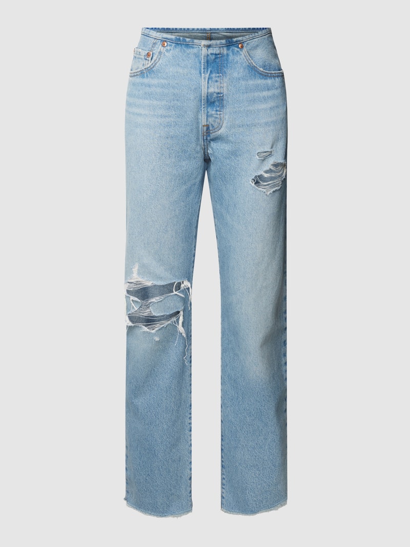 Jeans im Destroyed-Look Modell 'MINI' in hellblau