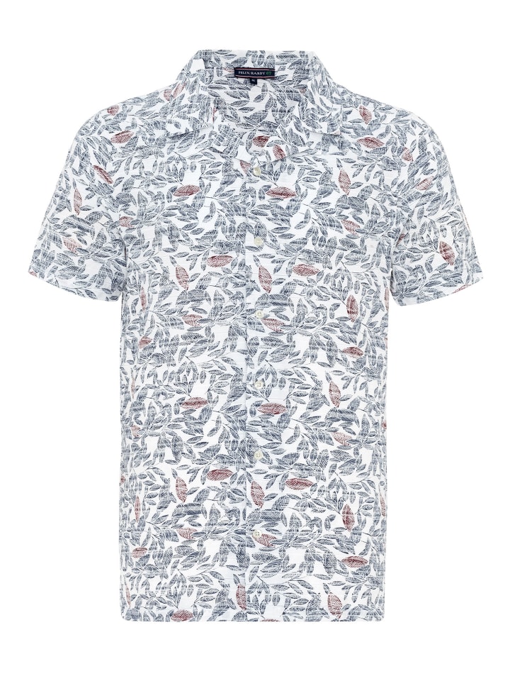 Felix Hardy Hemd in Weiss-Navy günstig kaufen