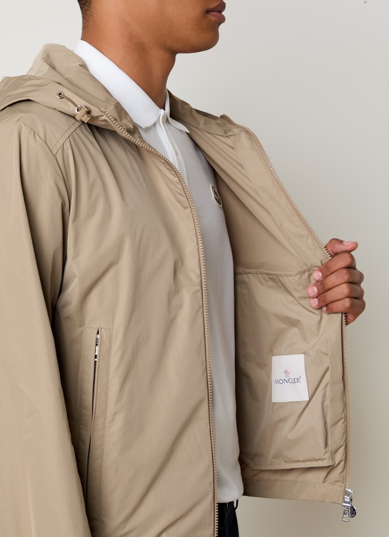Moncler Claut windbreaker with logo and hood