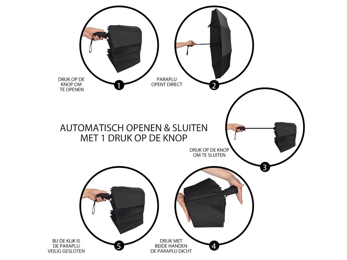 Sunflake faltbarer Sturmregenschirm