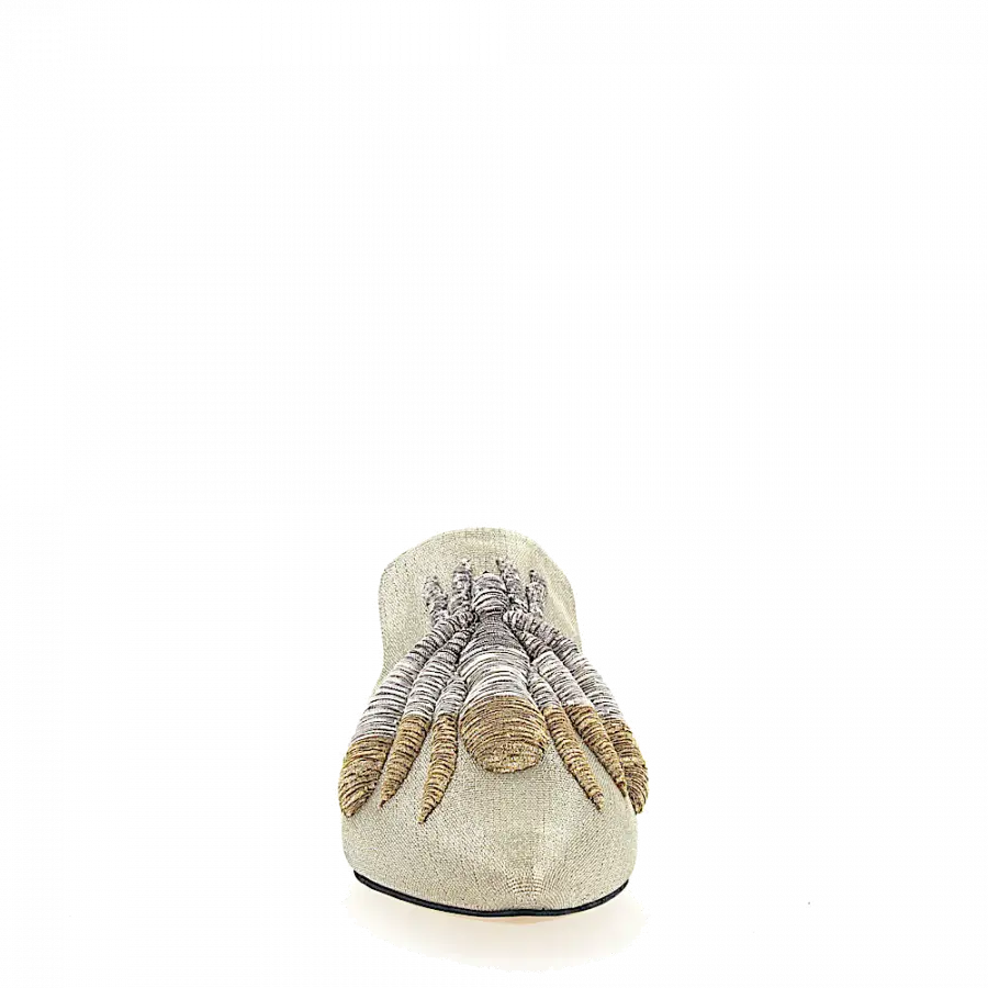 SANAYI 313 - Slipper 112986 Stickerei gold - beige
