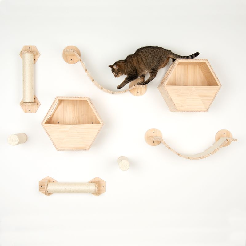 Modern Living Kratzmöbel - Katzen Parkour zur Wandmontage | bitiba