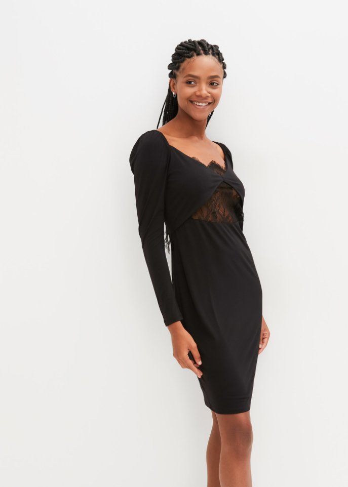 Kurzes Kleid mit Spitze