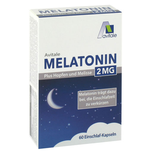 MELATONIN 2 mg plus Hopfen und Melisse Kapseln  60 St  Kapseln