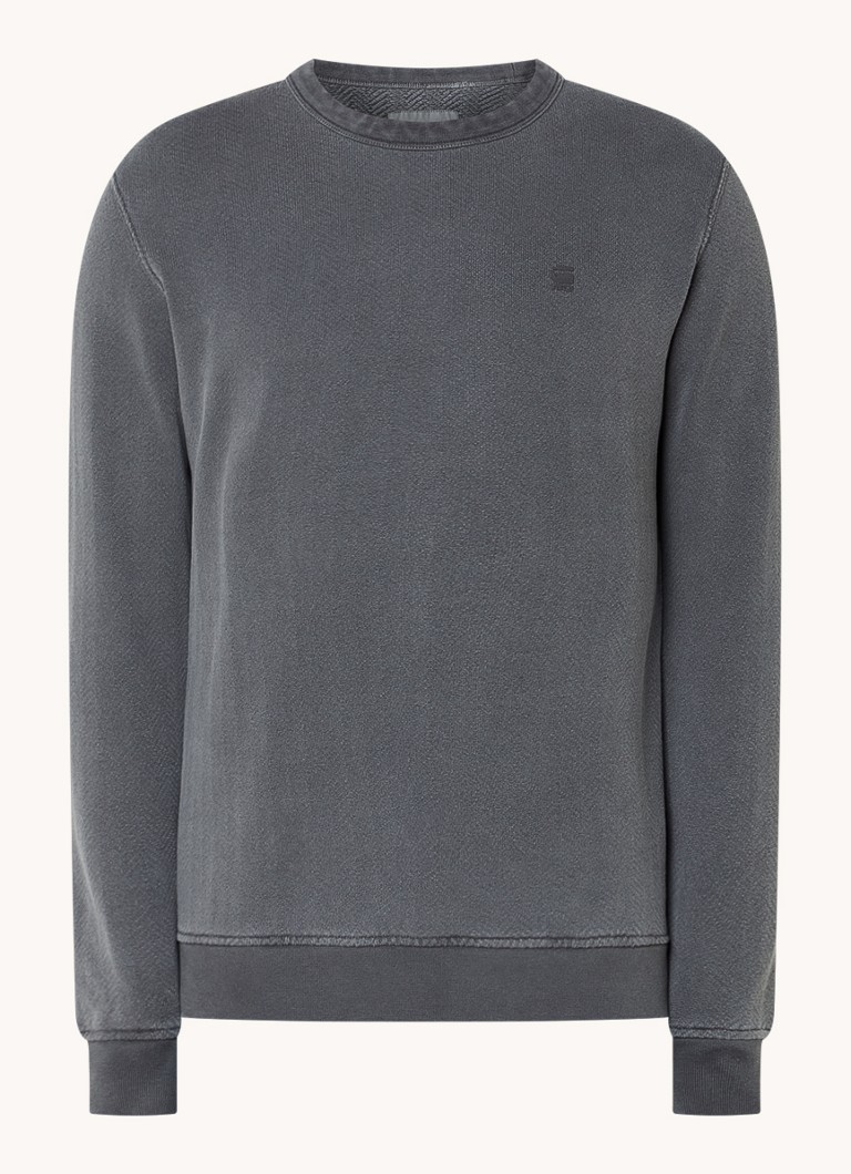 G-Star RAW  Sweater met verwassen afwerking en logo