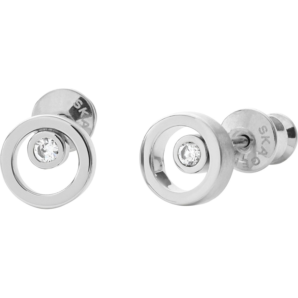Skagen Boucles d'oreilles à fermoir à poussette Acier inoxydable Boucles d'oreilles
