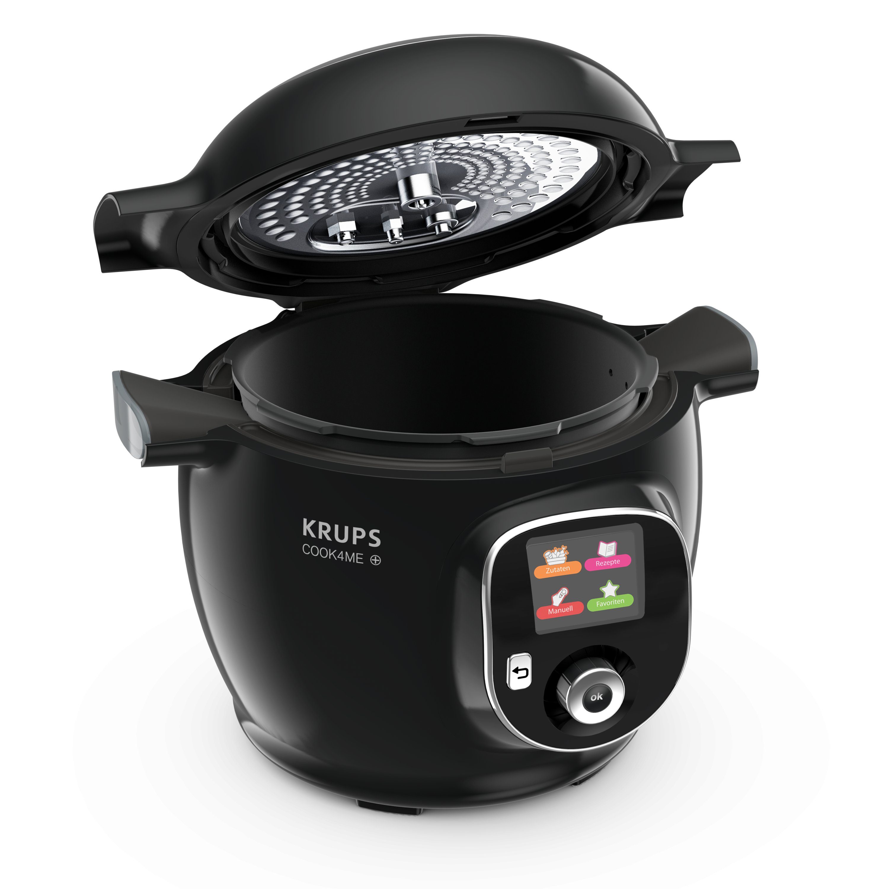 Krups Multikocher Multikocher Cook4me+ Gourmet CZ7128, 1600 W, 6,00 l Schüssel, 150 vorinstallierten Rezepten, Antihaft Kochbehälter