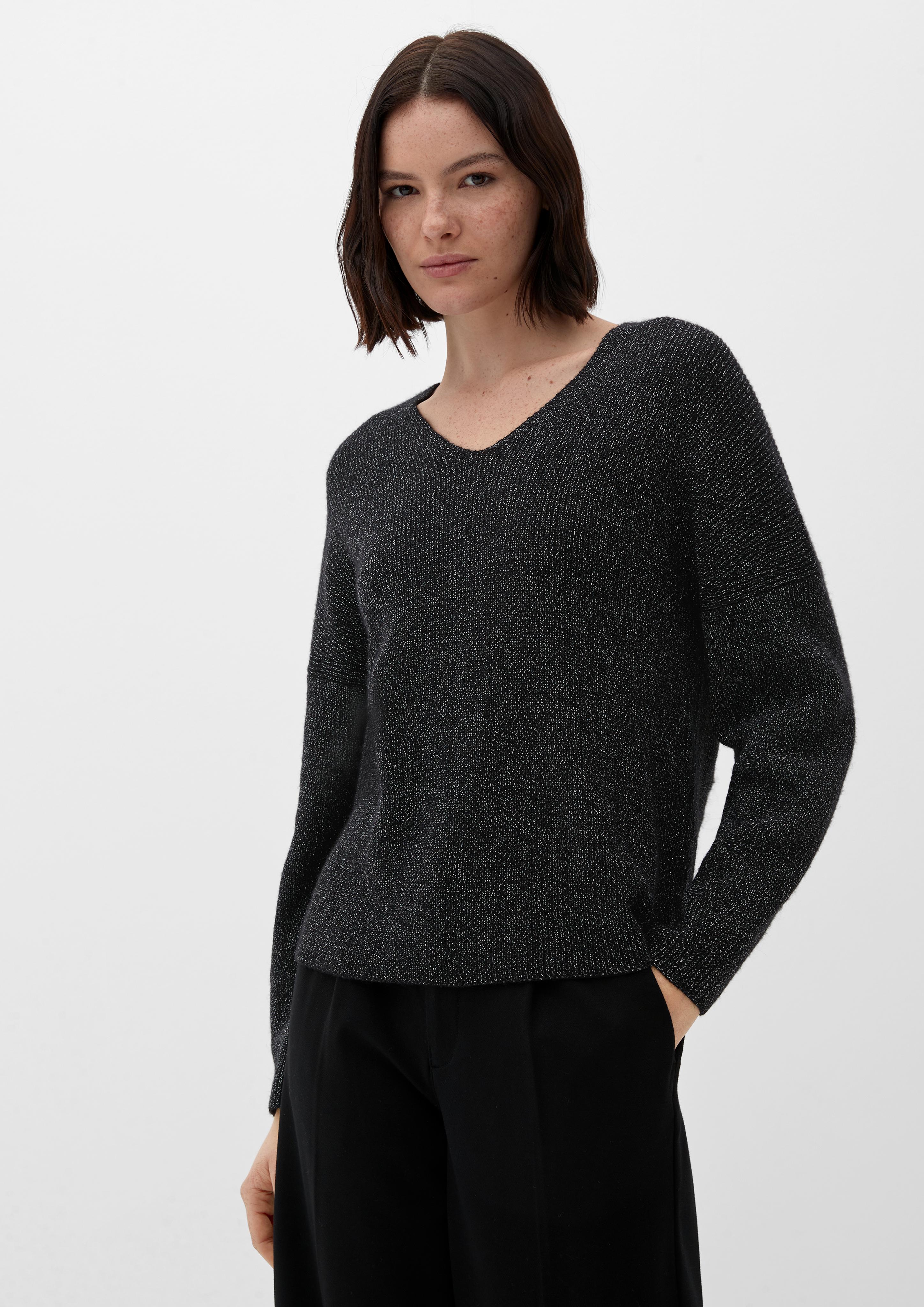 Strickpullover mit Glitzergarn  2123888-99W7