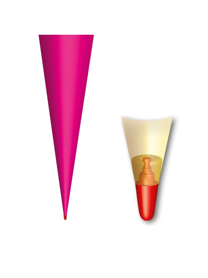 ROTH Bastel-Schultüte groß pink 70 cm Filzverschluss pink in Pink günstig kaufen onesize