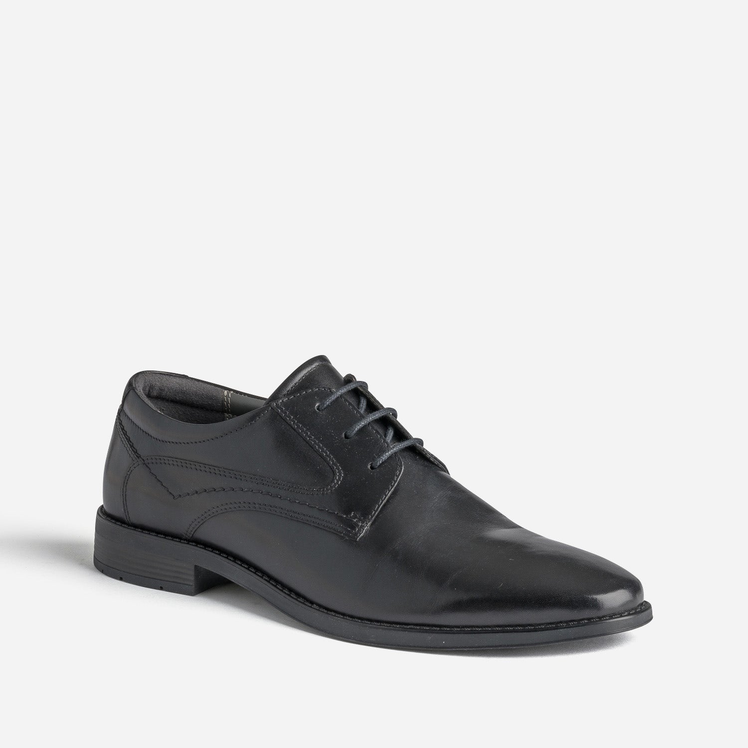 Derby noir en cuir