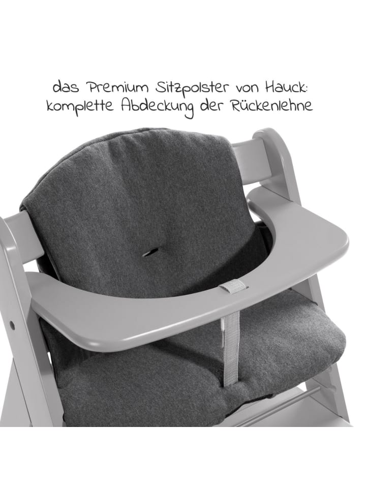 Hauck Hochstuhl Alpha Plus Grey - im Sparset inkl. in grau,schwarz günstig kaufen onesize