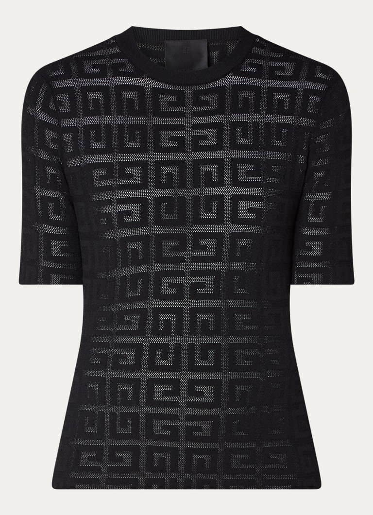 Givenchy Fine knitted top with knitted logo