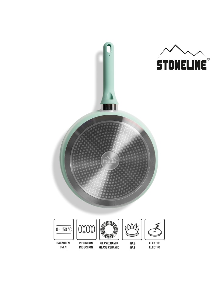 Stoneline Schmorpfanne 28cm mit Deckel in Mint günstig kaufen onesize