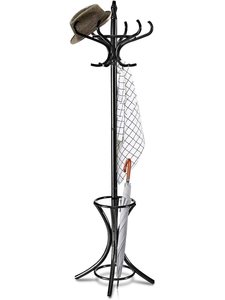 COSTWAY Garderobenständer in Schwarz günstig kaufen 185 cm