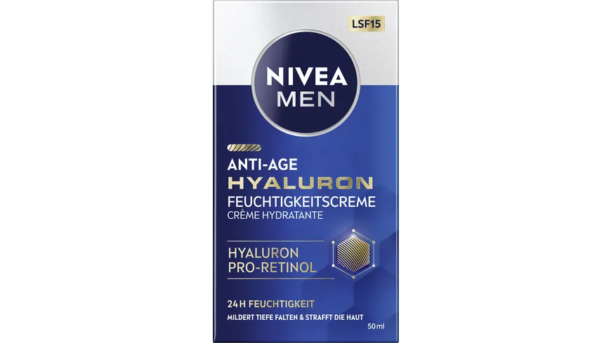 NIVEA MEN Anti Age Hyaluron Feuchtigkeitscreme SPF15 50 ml