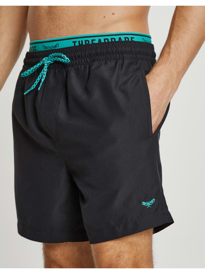 Threadbare Badehose THB Swim Short Parker in Black günstig kaufen M