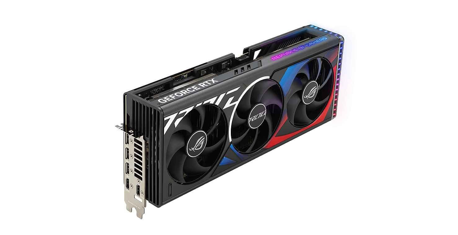 Asus ROG Strix GeForce RTX 4090 OC Edition Gaming Grafikkarte (24 GB, GDDR6X, 2xHDMI, 3xDP, Raytracing, 8K-HDR-Gaming, DLSS 3)