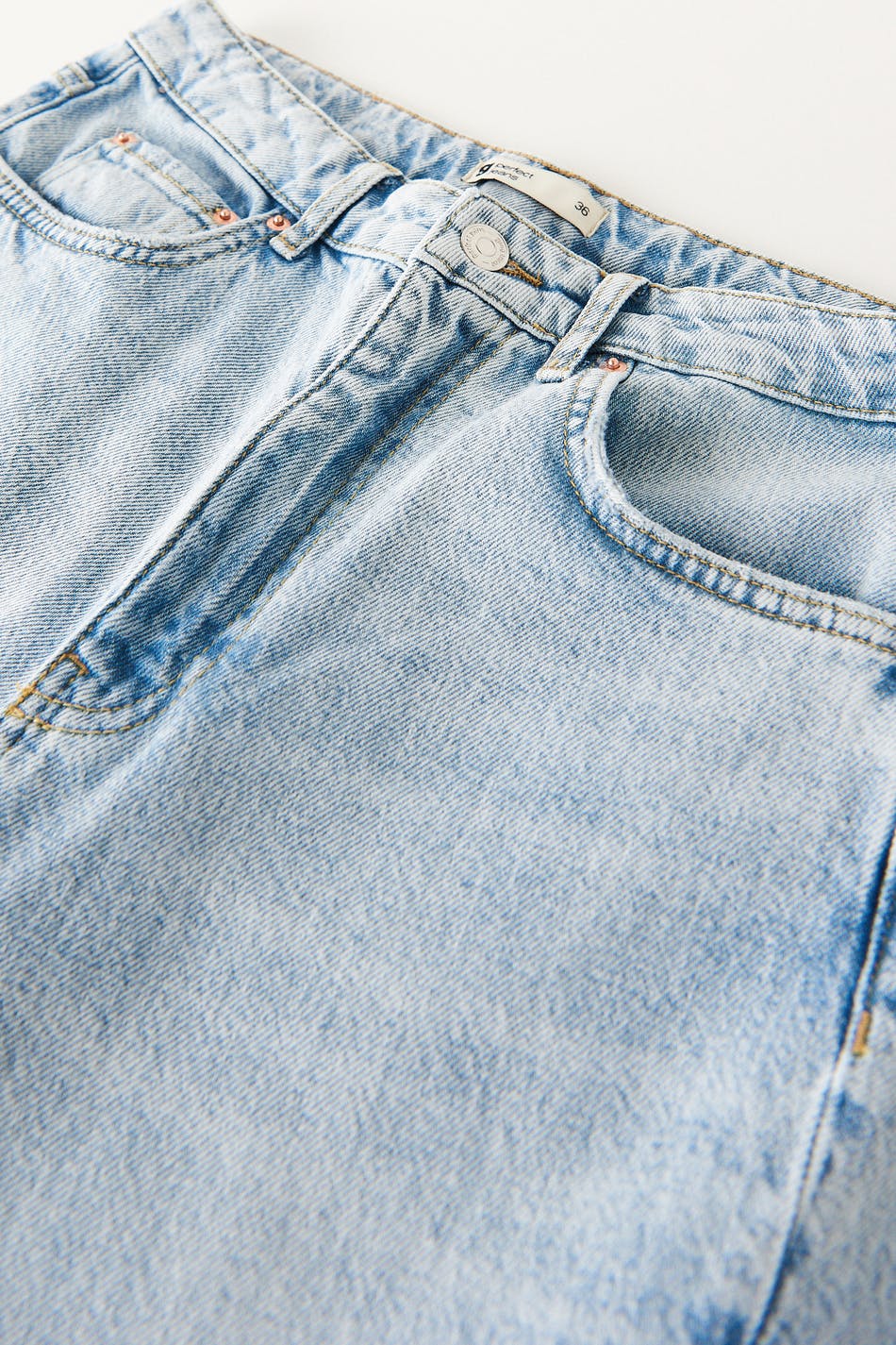 High waist tall slit jeans