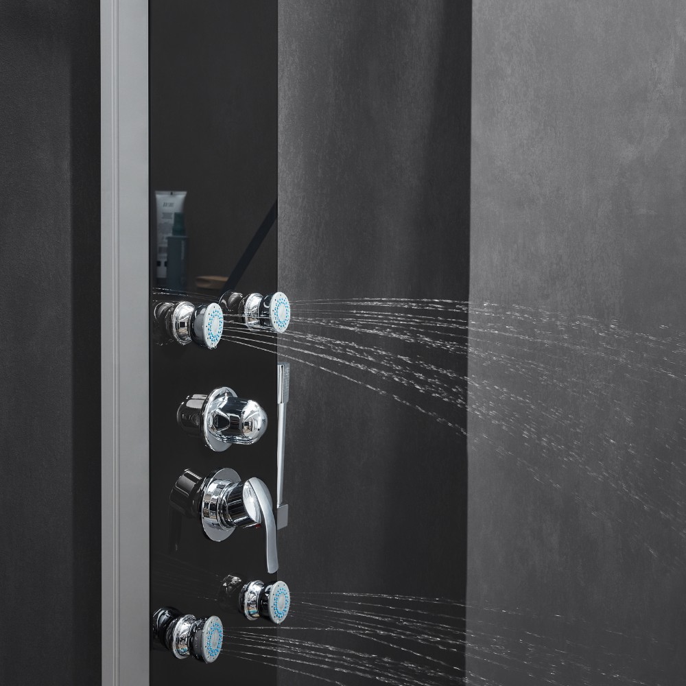 Home Deluxe Duschpaneel DIVE schwarz