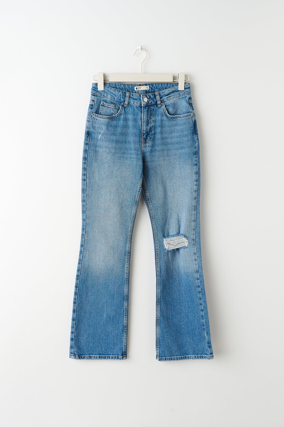 Full length petite flare jeans